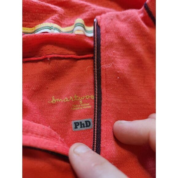 Smartwool Phd 1/2 Zip Pullover pink Long Sleeve Merino Wool blend sz Small - Picture 2 of 5
